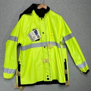 Blauer GTX+ 9691 Featherweight Rain Jacket High Visibility Yellow Black L NFPA